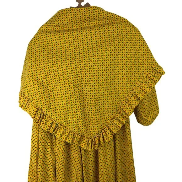 Vintage 70s Hickory Farms Employee Uniform Handmade Prairie Dress Costume Set - Picture 5 of 16